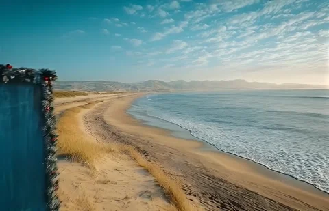 Holiday Beach Scene Stock Footage 306432925