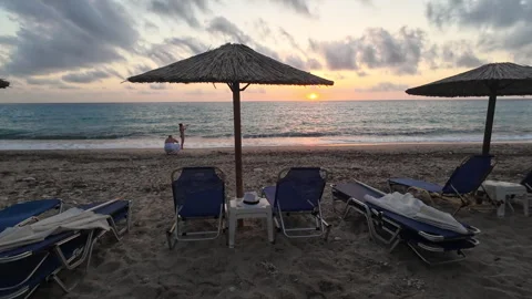 Holiday beach sunset. Video stock 279077146