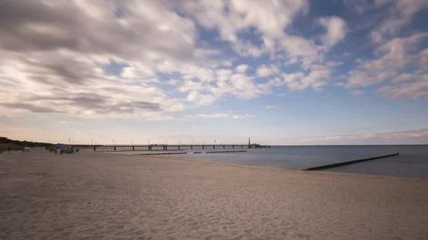 Holiday on the beach of Zingst Foto stock