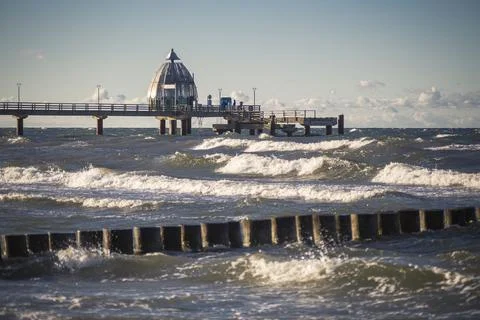 Holiday on the beach of Zingst Stock Photos