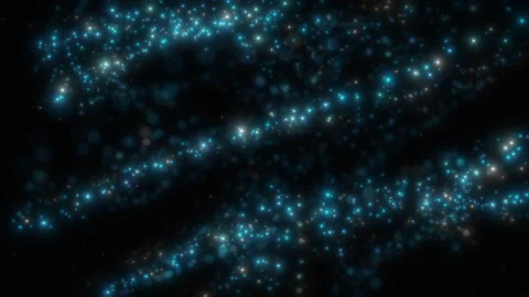 Holiday Blue Particles Stock Footage 295978167
