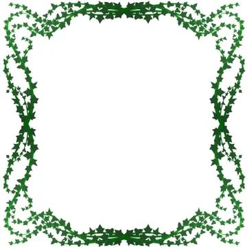 Holiday border ivy Stock Illustration
