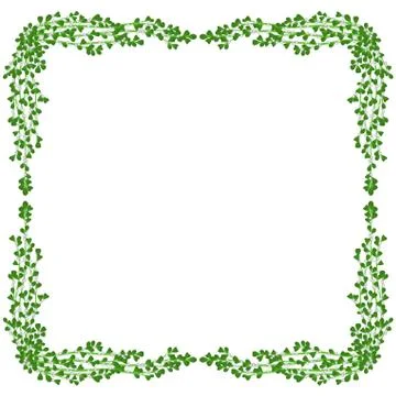 Holiday border misteltoe Stock Illustration