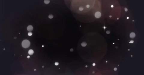 Holiday Bubble Shower with Sparkling Lights, Festive Background Animation Stock Footage 342404870