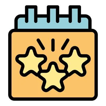 Holiday calendar icon vector flat Stock Illustration