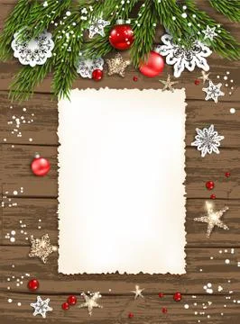 Holiday card frame Stock Illustration