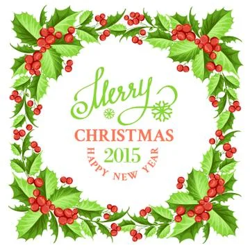 Holiday card. Stock Illustration