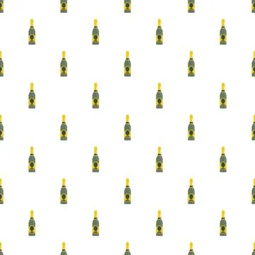 Holiday champagne pattern seamless vector Illustrazione stock