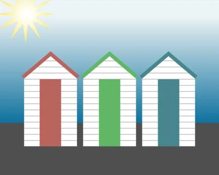 Holiday-Changing-Rooms Stock Illustration