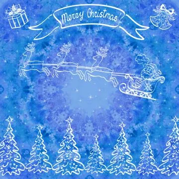 Holiday Christmas Background Stock Illustration
