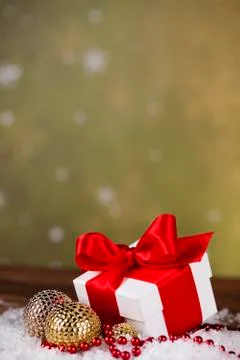 Holiday Christmas background with stack of presents 무료 스톡 사진
