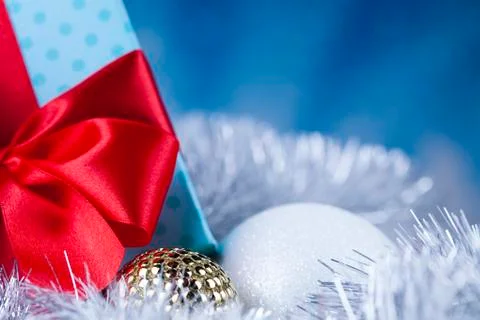 Holiday Christmas background with stack of presents 무료 스톡 사진