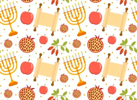 Holiday Christmas seamless pattern. Winter clothes endless texture, background Stock Illustration