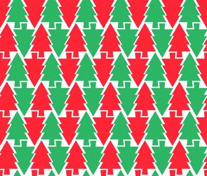 Holiday christmas tree pattern, simple backdrop. Graphic triangle texture, .. Stock Illustration