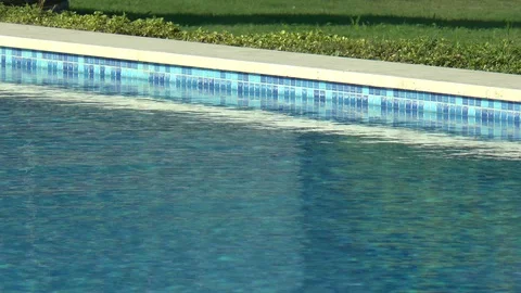 Holiday Complex Swimming Pool Stock Footage 127777900