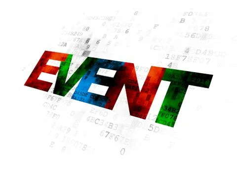 Holiday concept: Event on Digital background 库存插图