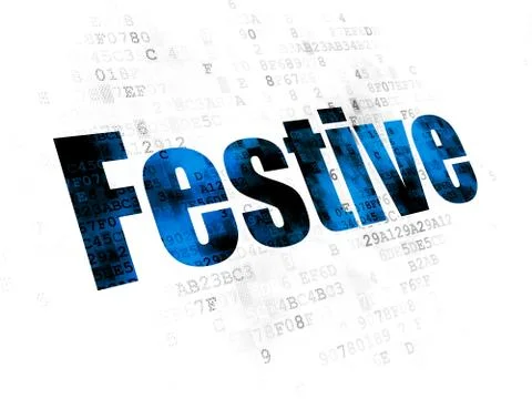 Holiday concept: Festive on Digital background Stock Illustration