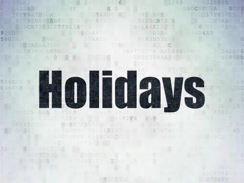 Holiday concept: Holidays on Digital Data Paper background イラスト素材