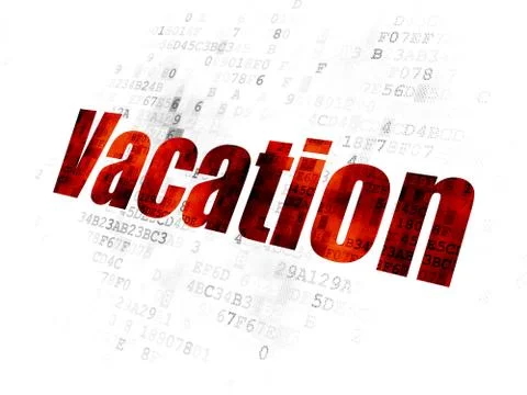 Holiday concept: Vacation on Digital background イラスト素材