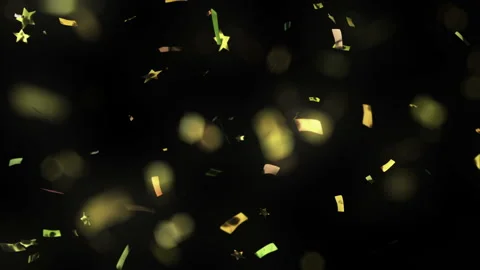 Holiday confetti falling Video stock 100033457
