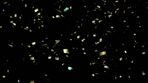 Holiday confetti falling Video stock 100033486