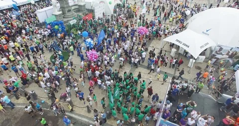 Holiday, day of Run. Kiev. Video stock 90804189