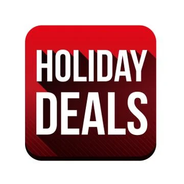 Holiday Deals button vector Stock Illustration