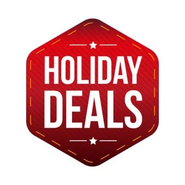 Holiday Deals patch vector Stock Illustration
