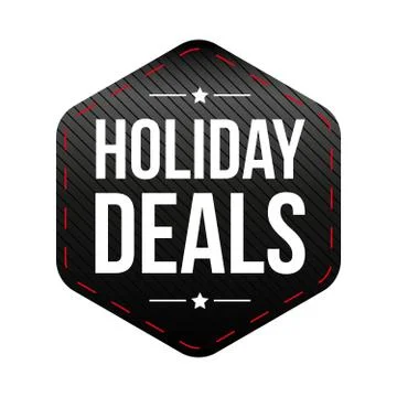 Holiday Deals patch vector Stock Illustration