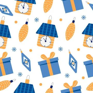 Holiday decor, colored gift boxes Stock Illustration