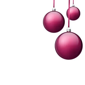 Holiday decoration ball background with empty space for text Stock Illustration
