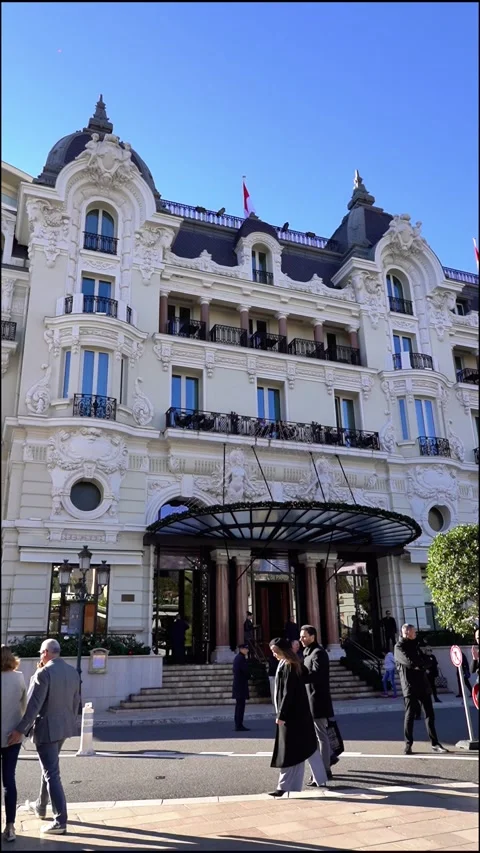 Holiday Decorations in Monaco. Stock Footage 322136873