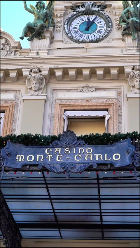 Holiday Decorations in Monaco. Video stock 322136880