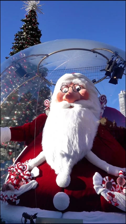 Holiday Decorations in Monaco. Stock Footage 322136885