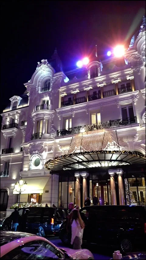 Holiday Decorations in Monaco. Stock Footage 322136925