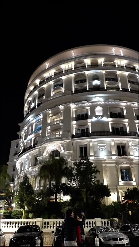 Holiday Decorations in Monaco. 스톡 동영상 322136934