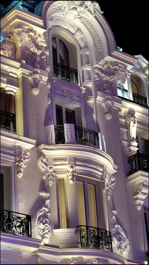 Holiday Decorations in Monaco. Stock Footage 322136935