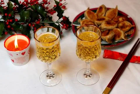 Holiday dining 스톡 사진
