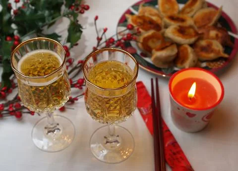 Holiday dining 스톡 사진