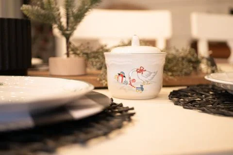 Holiday Dinner Setting Stock Photos