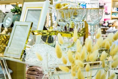 Holiday dinner table Stock Photos