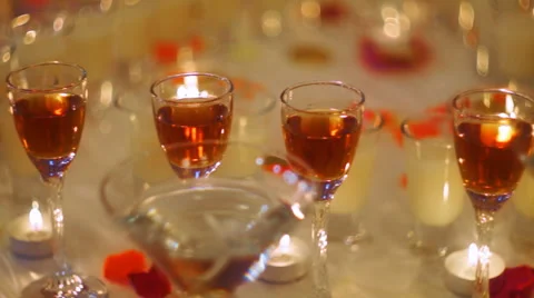 Holiday drinks buffet Stock Footage 56832922