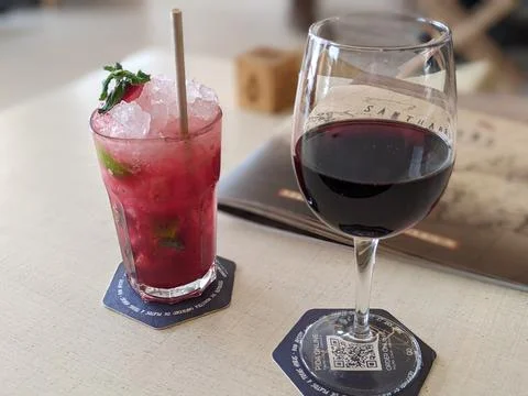 Holiday drinks Stock Photos