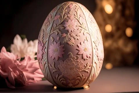 Holiday Easter background. Floral elegant style decor, elegant style on the.. 스톡 일러스트