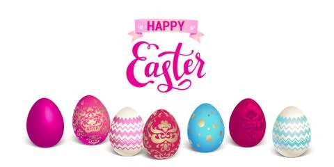 Holiday Easter banner Stock Illustration