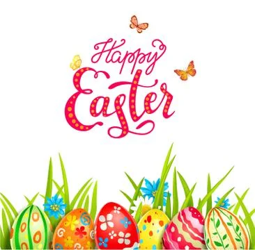 Holiday easter card Stock Illustration