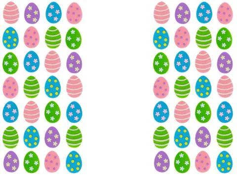 Holiday easter diy eggs cute pattern. Stock Illustration