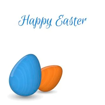 Holiday Easter Holiday card background isolated Stock Illustration