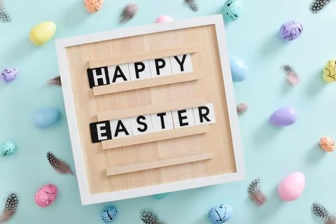 Holiday, easter, pattern, eggs, postcard, background, traditional, decorati.. Stock Photos