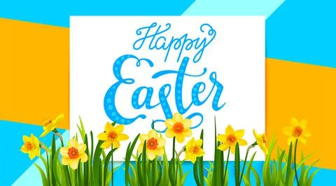 Holiday Easter spring background Stock Illustration